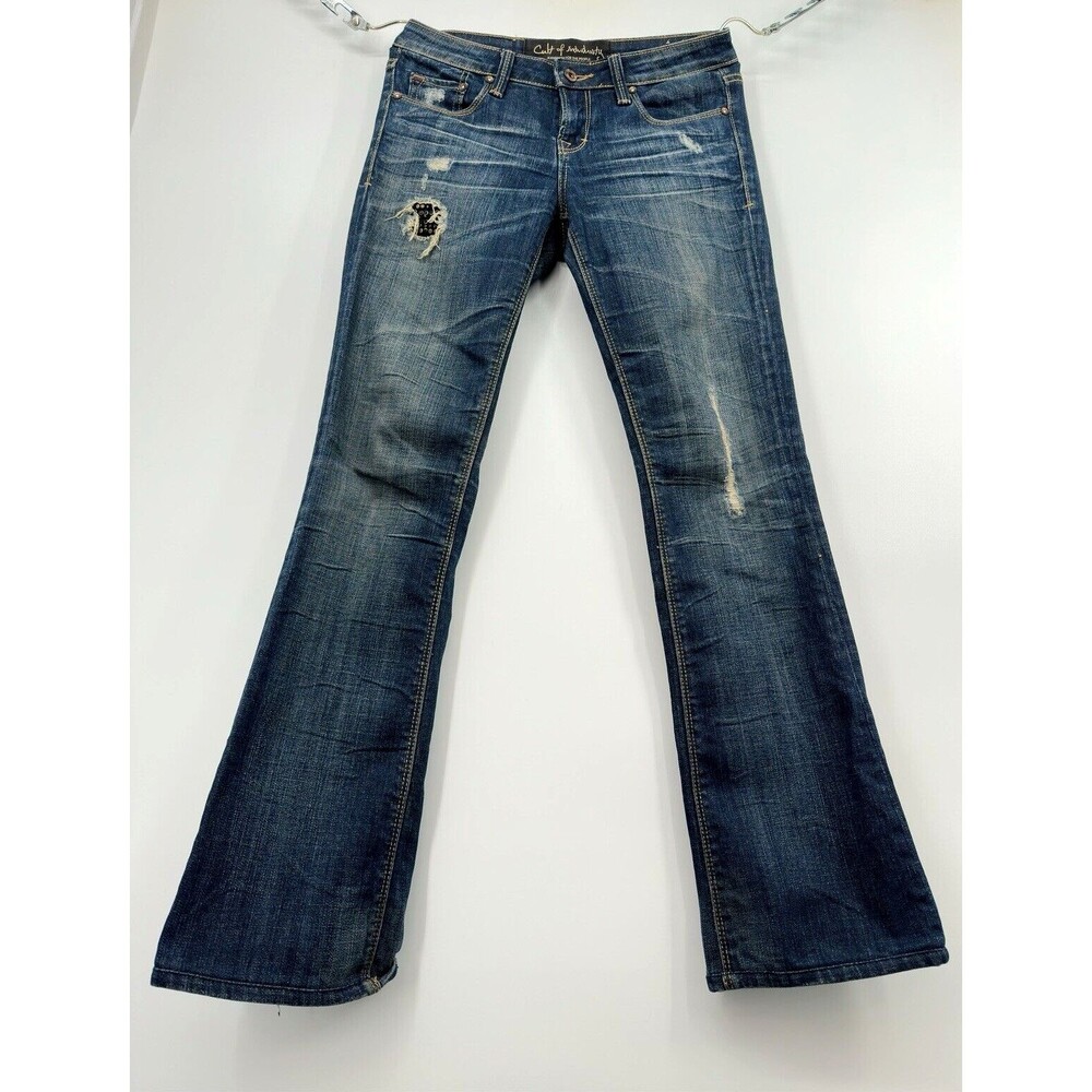 Cult of Individuality‎ Jeans Womens Size 27 Blue Bohemi Bootcut rock western